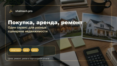 Шалаш запустил AI-оценку недвижимости по фото: сервис считает цену, ремонт, риски и торг Шалаш запустил AI-оценку недвижимости по фото: сервис считает цену, ремонт, риски и торг